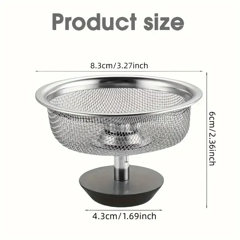 Commercial Kitchen Bin - 2Set Kitchen Sink Strainer With Handle