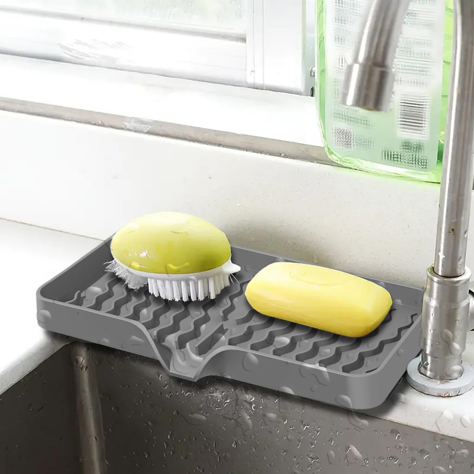 Commercial Kitchen Floor Drain - Silicone Faucet Mat Kitchen Sink Tray