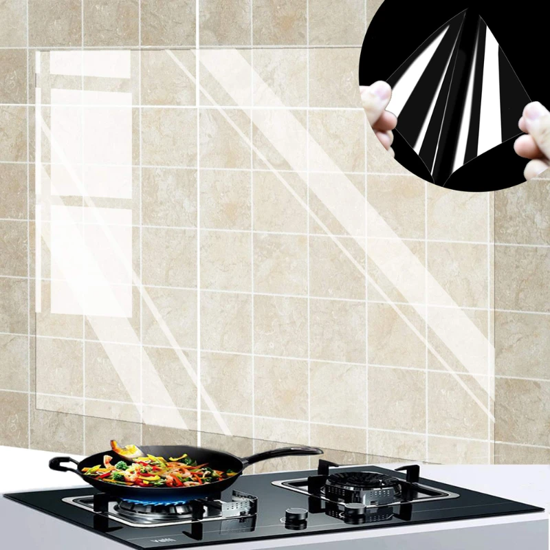 1Pc Kitchen Oil Proof Wall Sti - Commercial Kitchen Wall 评论和价格