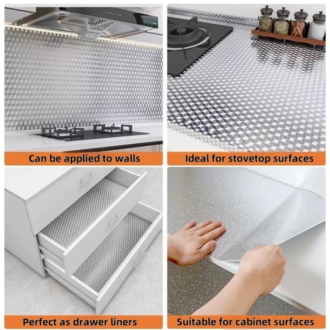 Aluminum Foil Kitchen Stove St - Commercial Kitchen Wall 评论和价格