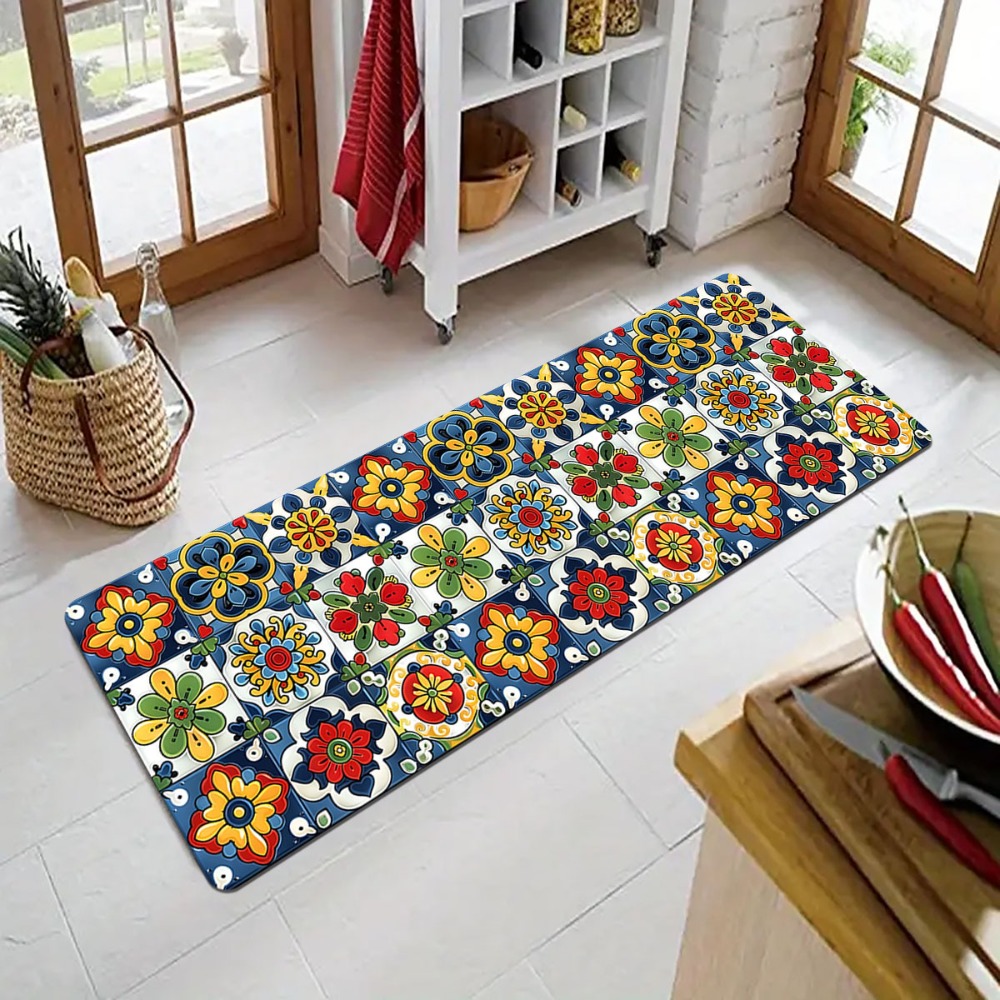 Mediterranean Tile Carpet Mat  - Commercial Kitchen Tile Flooring 评论和价格