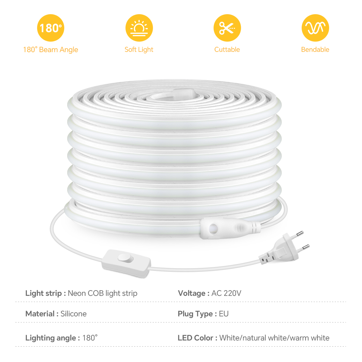 220V COB Led Strip High Densit - Commercial Kitchen Lighting 评论和价格