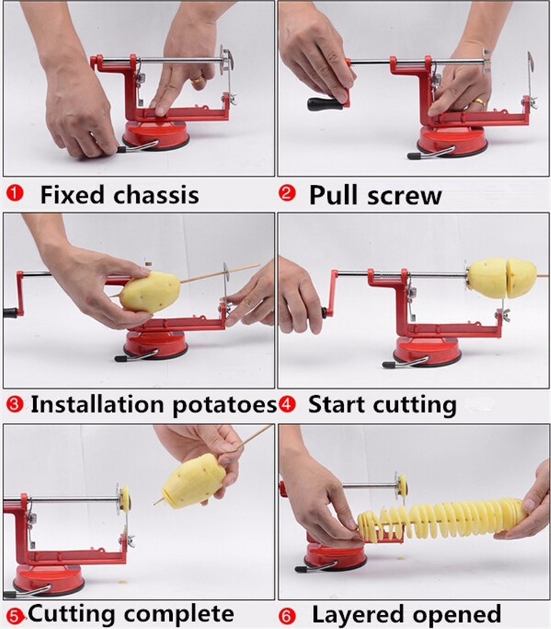 1 Pc Potato Twister Potato Sli - Commercial Potato Peeler 评论和价格