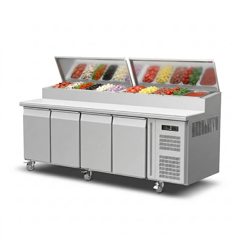 OEM Counter Fridge Sandwich Pr - Commercial Kitchen Refrigerator 评论和价格