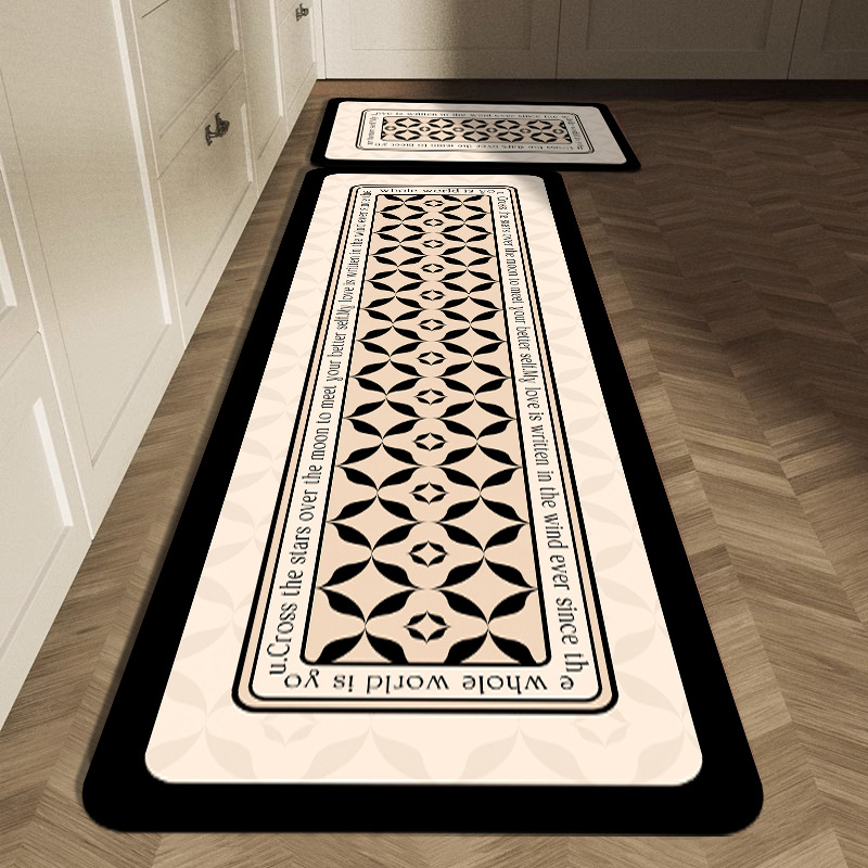 Black White Geometric Tile Kit - Commercial Kitchen Tile Flooring 评论和价格