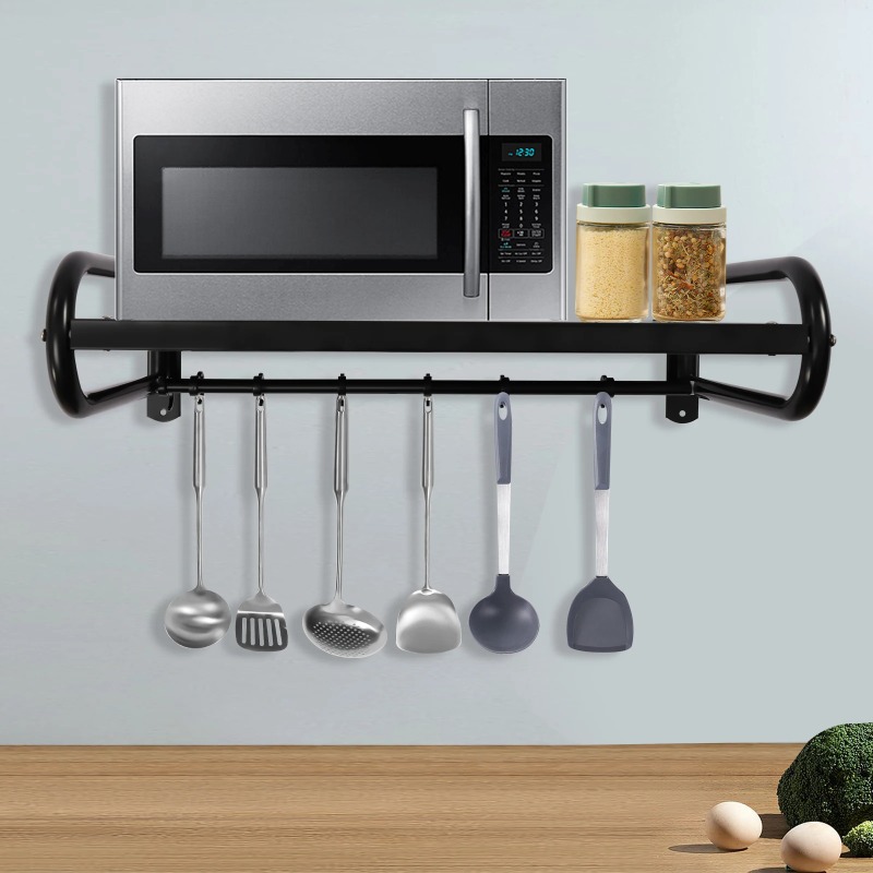 Wall-Mounted Microwave Oven Ra - Commercial Kitchen Wall Shelves 评论和价格