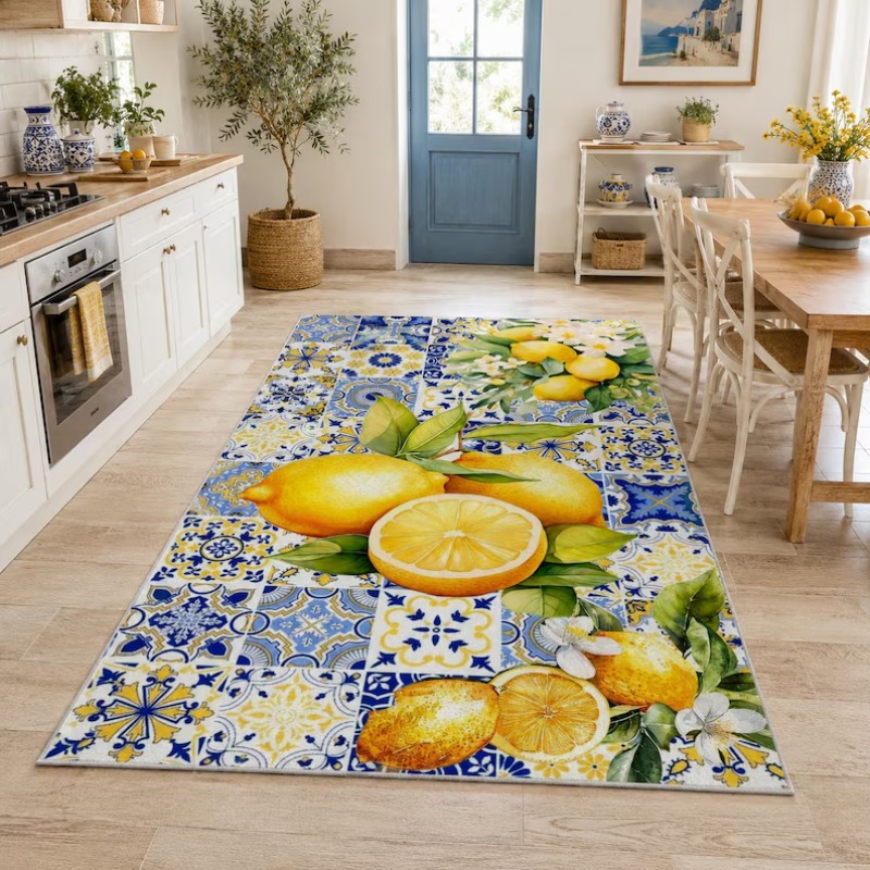 Bright Summer Mediterranean Le - Commercial Kitchen Tile Flooring 评论和价格