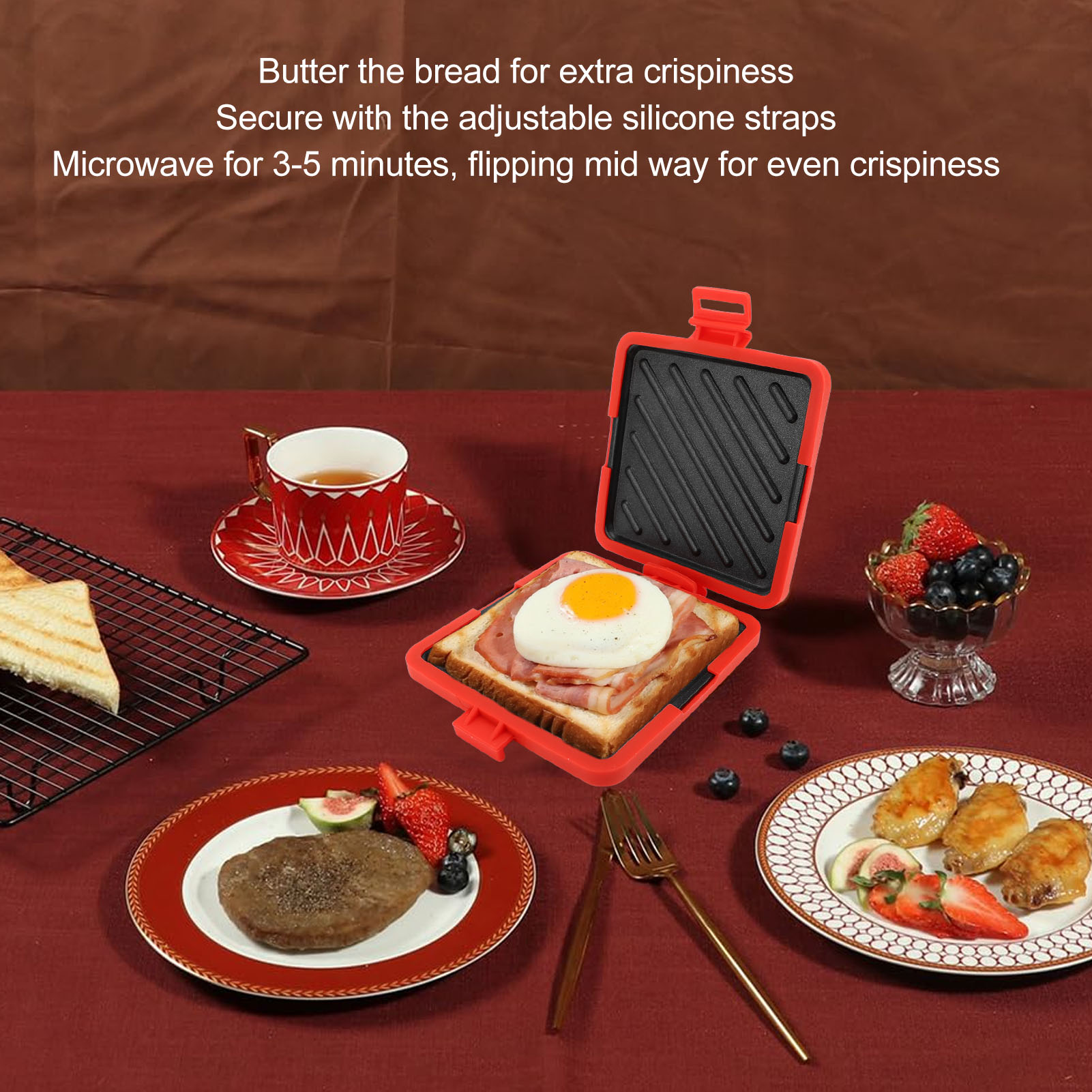 Toastie Maker Microwave Toasti - Sandwich Press Panini 评论和价格
