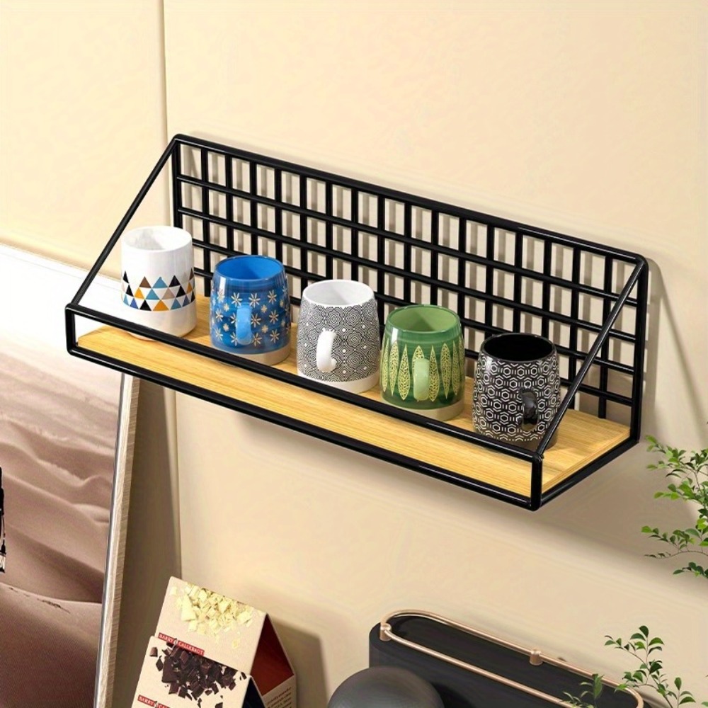 Wall Mounted Storage Basket Me - Commercial Kitchen Wall Shelves 评论和价格