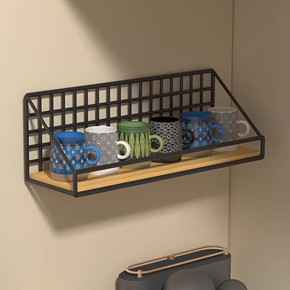 Wall Mounted Storage Basket Me - Commercial Kitchen Wall Shelves 评论和价格