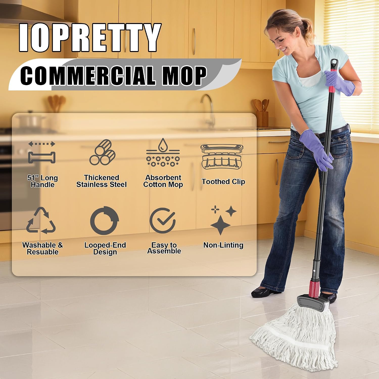 Commercial Mop for Floor Clean - Commercial Kitchen Tile Flooring 评论和价格
