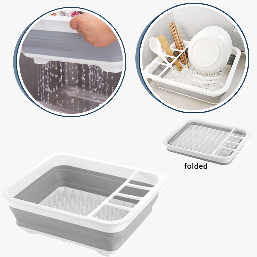 Foldable Dish Drainer Bowl Rac - Commercial Kitchen Floor Drain 评论和价格