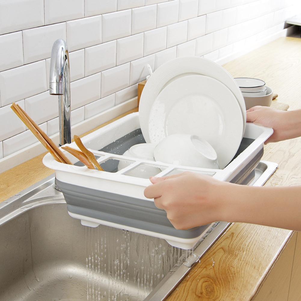 Foldable Dish Drainer Bowl Rac - Commercial Kitchen Floor Drain 评论和价格