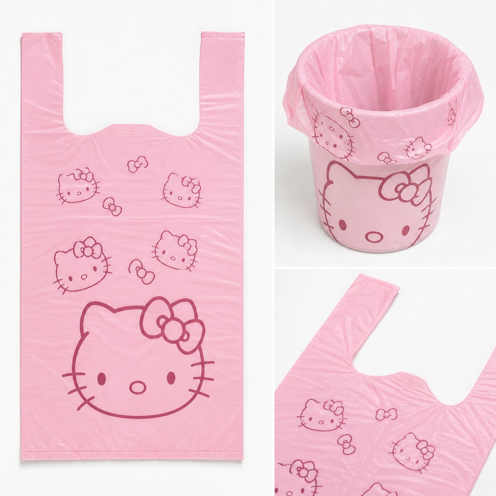 Pink Cartoon Cat Printed Vest  - Commercial Kitchen Bin 评论和价格