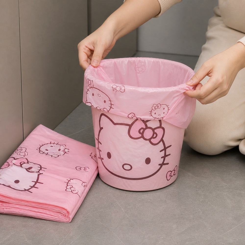 Pink Cartoon Cat Printed Vest  - Commercial Kitchen Bin 评论和价格