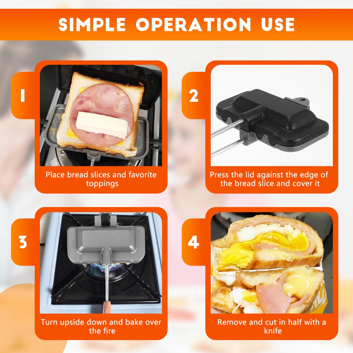 ABUD-Double-Sided Sandwich Bak - Sandwich Press Panini 评论和价格