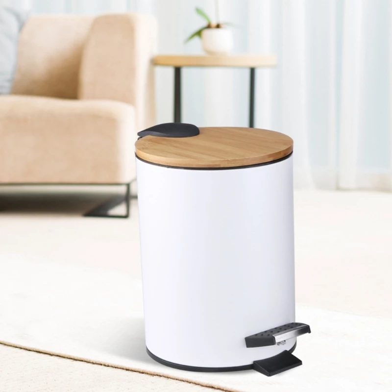 3/5L Wooden Flip Step Trash Ca - Commercial Kitchen Bin 评论和价格