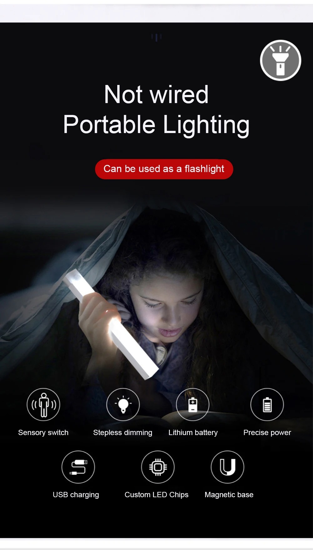 USB Charging LED Lights PIR Mo - Commercial Kitchen Lighting 评论和价格
