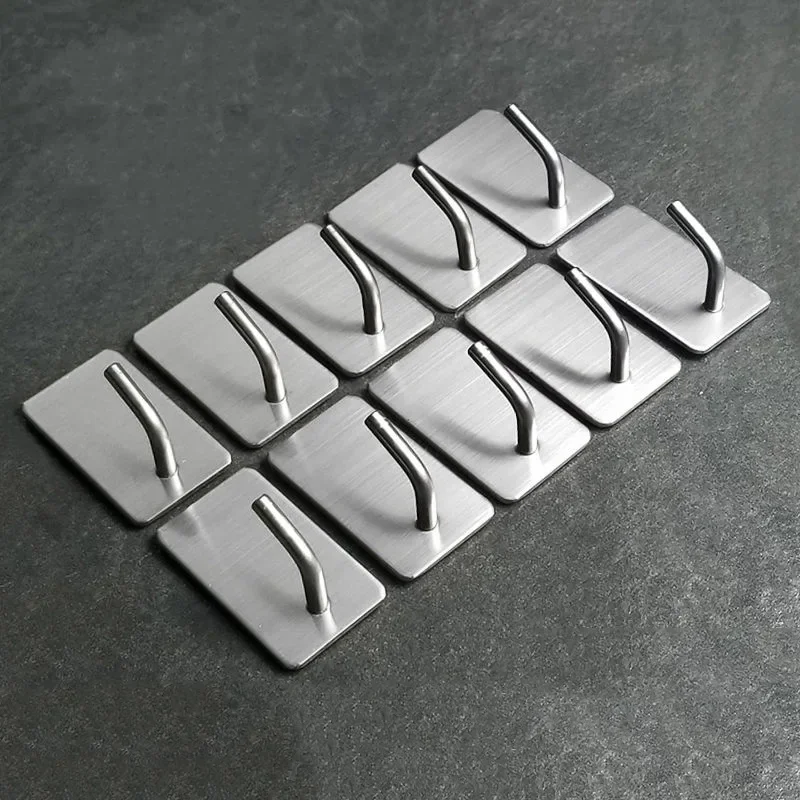 1-10Pcs Self Adhesive Hook Sta - Commercial Kitchen Wall Shelves 评论和价格