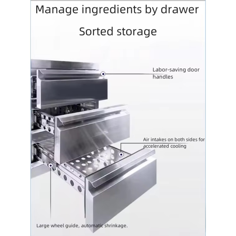Commercial Stainless Steel Air - Commercial Kitchen Refrigerator 评论和价格