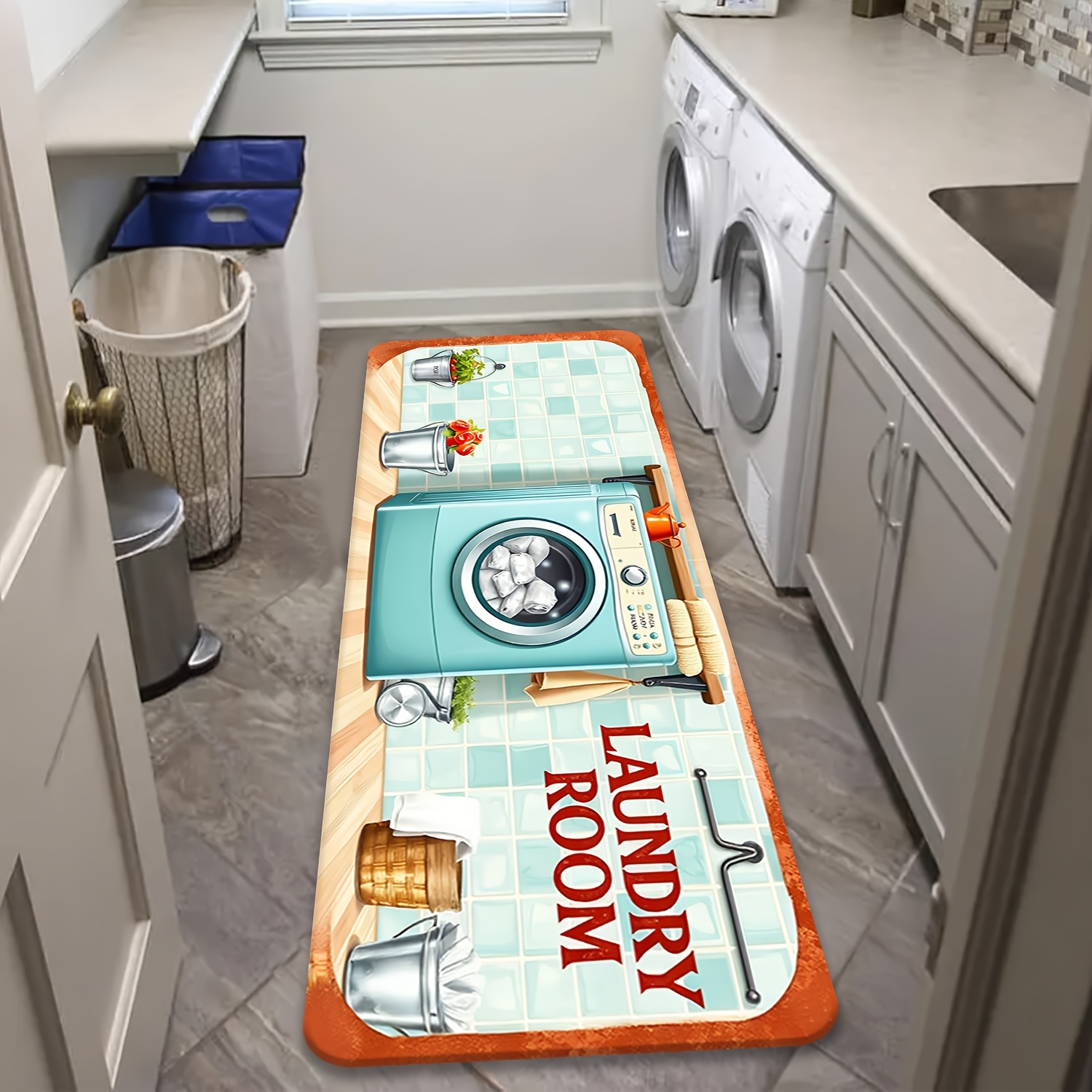Retro Tile Washer Utensil Prin - Commercial Kitchen Tile Flooring 评论和价格