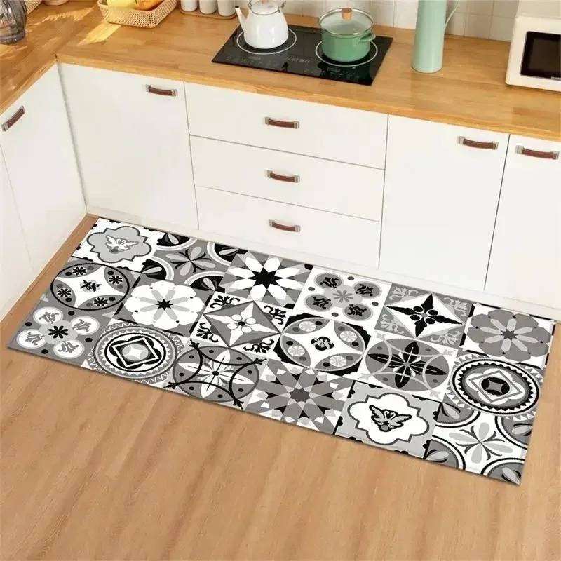 Blue Yellow Vintage Tile Colla - Commercial Kitchen Tile Flooring 评论和价格