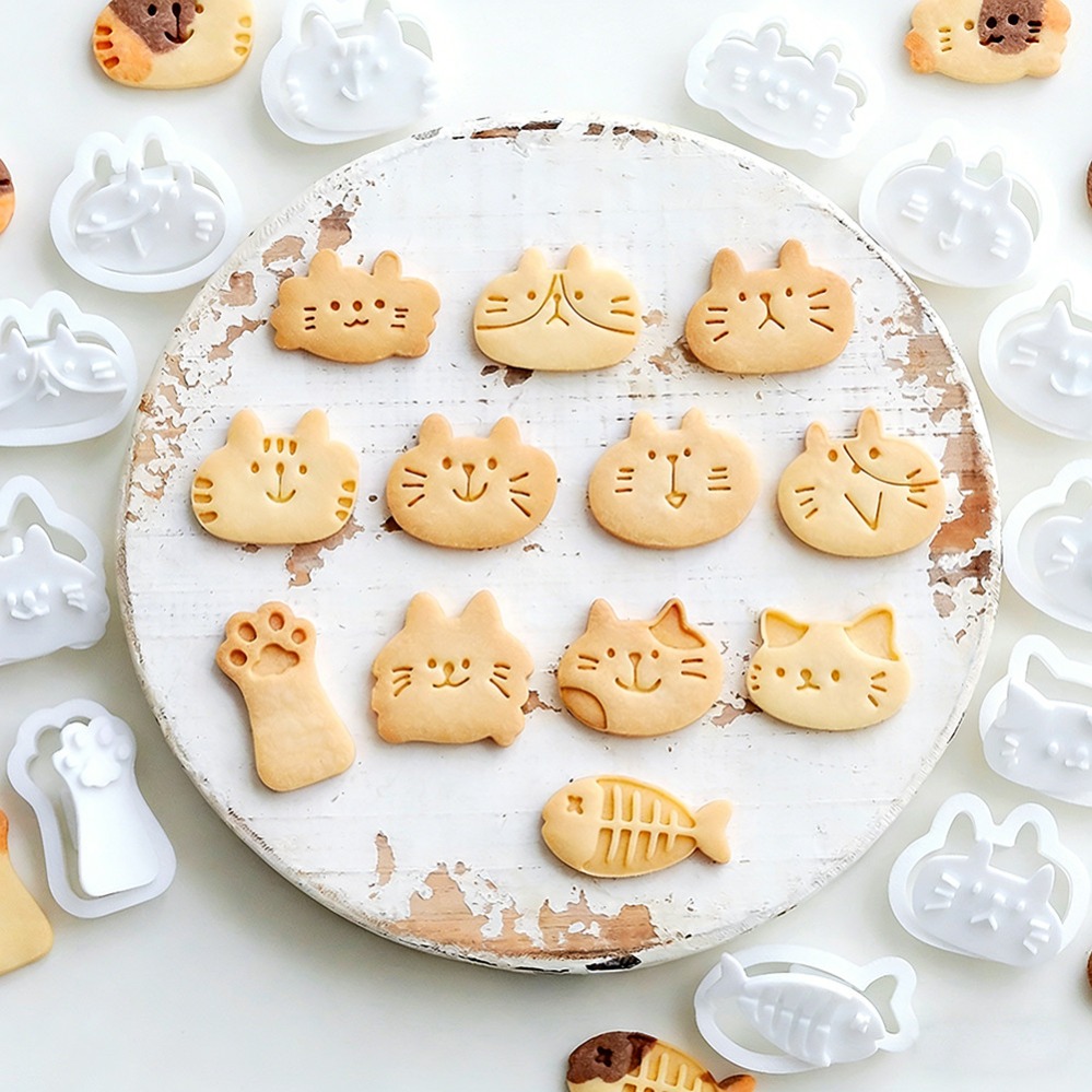 Cute Kitten DIY Stamp Cookie C - Commercial Kitchen Accessories 评论和价格