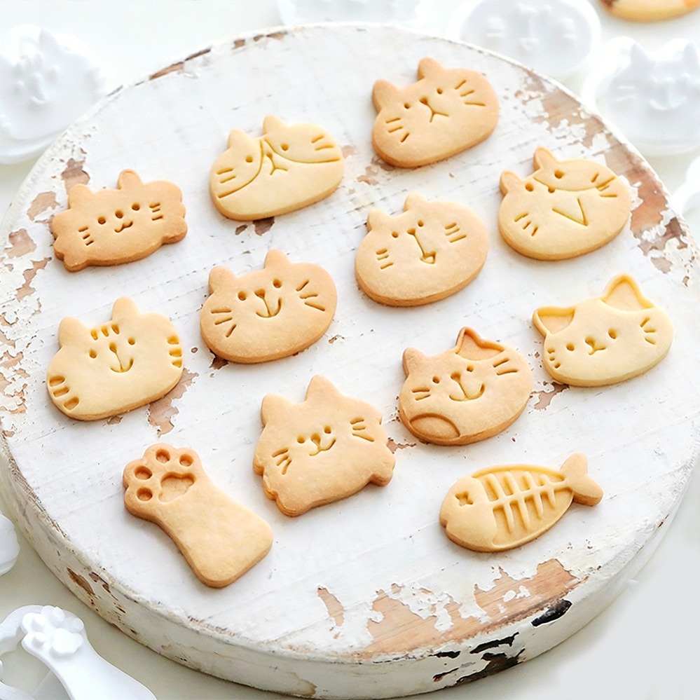 Cute Kitten DIY Stamp Cookie C - Commercial Kitchen Accessories 评论和价格