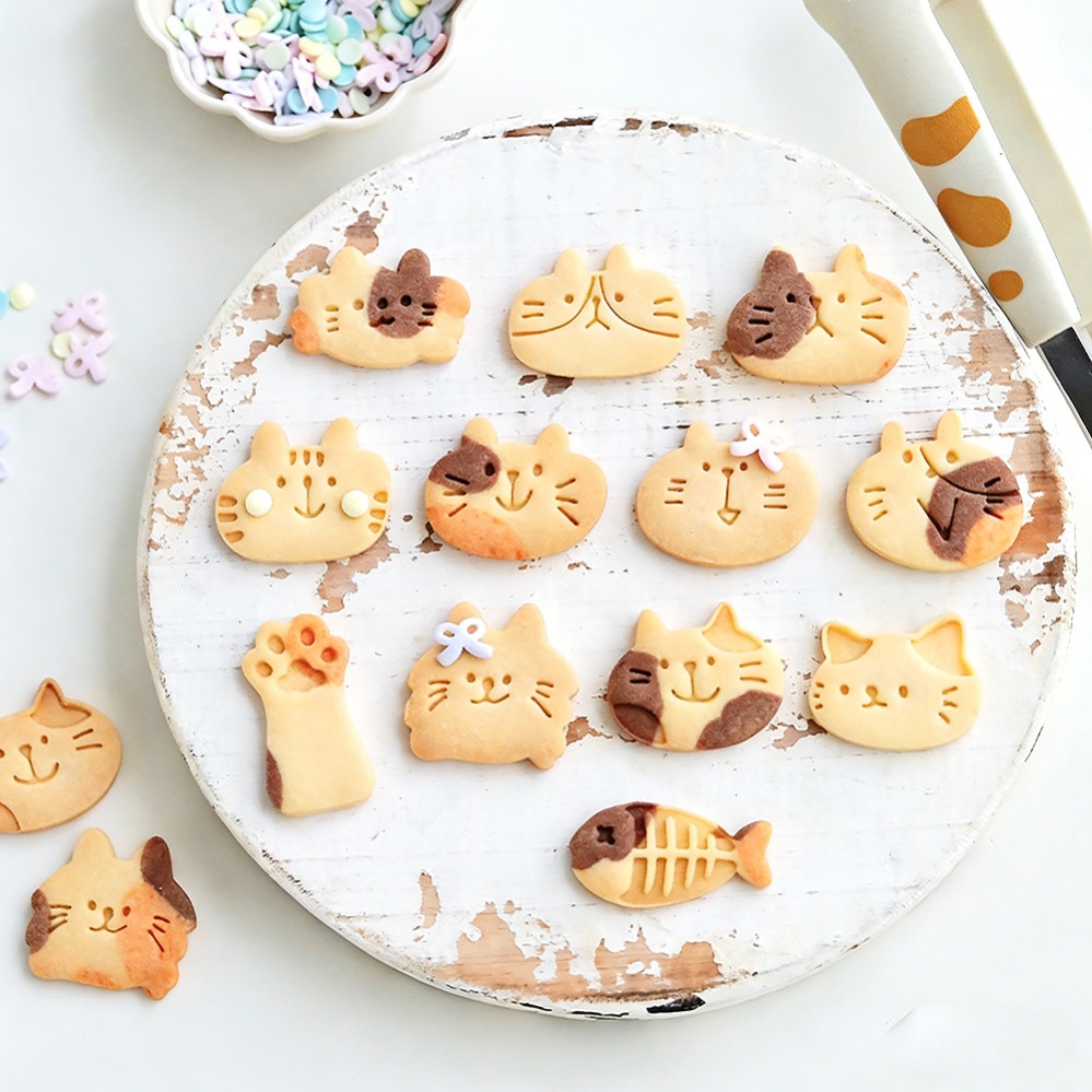 Cute Kitten DIY Stamp Cookie C - Commercial Kitchen Accessories 评论和价格