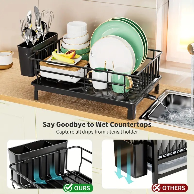 Rustproof Dish Drying Rack Kit - Commercial Kitchen Floor Drain 评论和价格