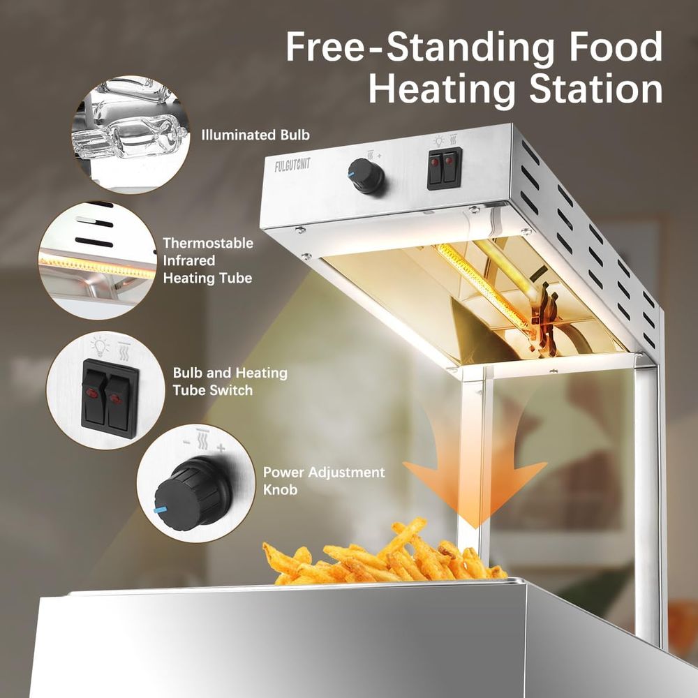 French Fry Warmer, Commercial  - Commercial Kitchen Accessories 评论和价格