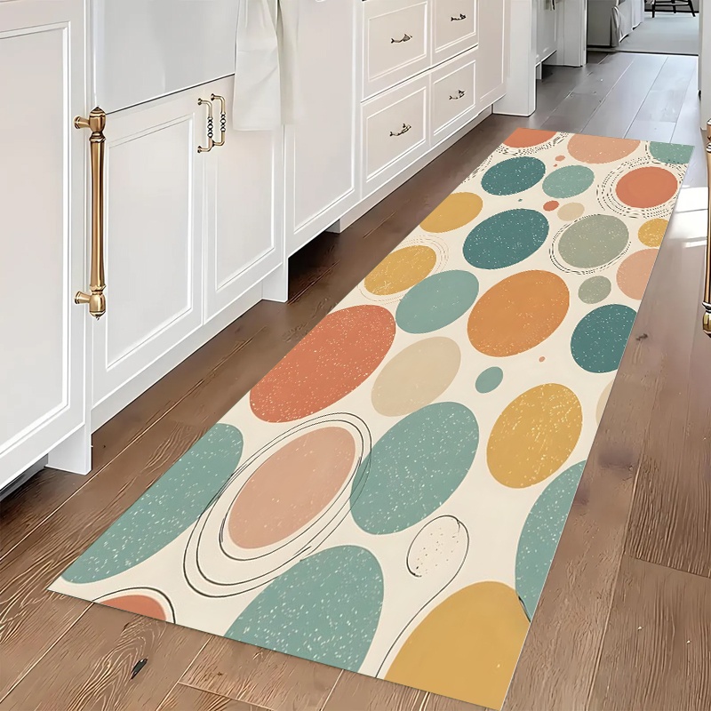 Geometric Tile Runner Rug Anti - Commercial Kitchen Tile Flooring 评论和价格