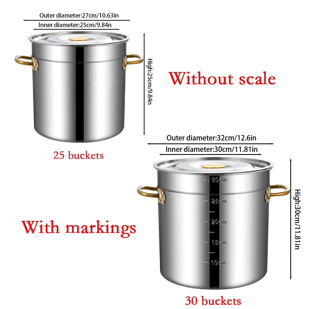 Thickened Stainless Steel Soup - Soup Kettle Warmer 评论和价格