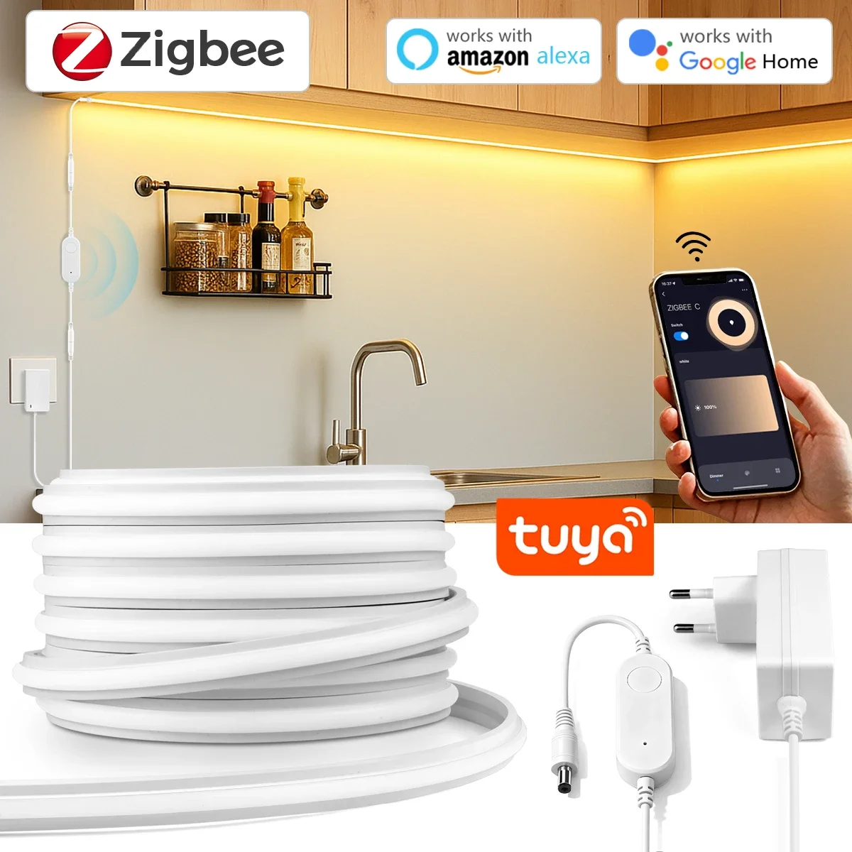 Zigbee 3.0 24V Neon LED Strip  - Commercial Kitchen Lighting 评论和价格
