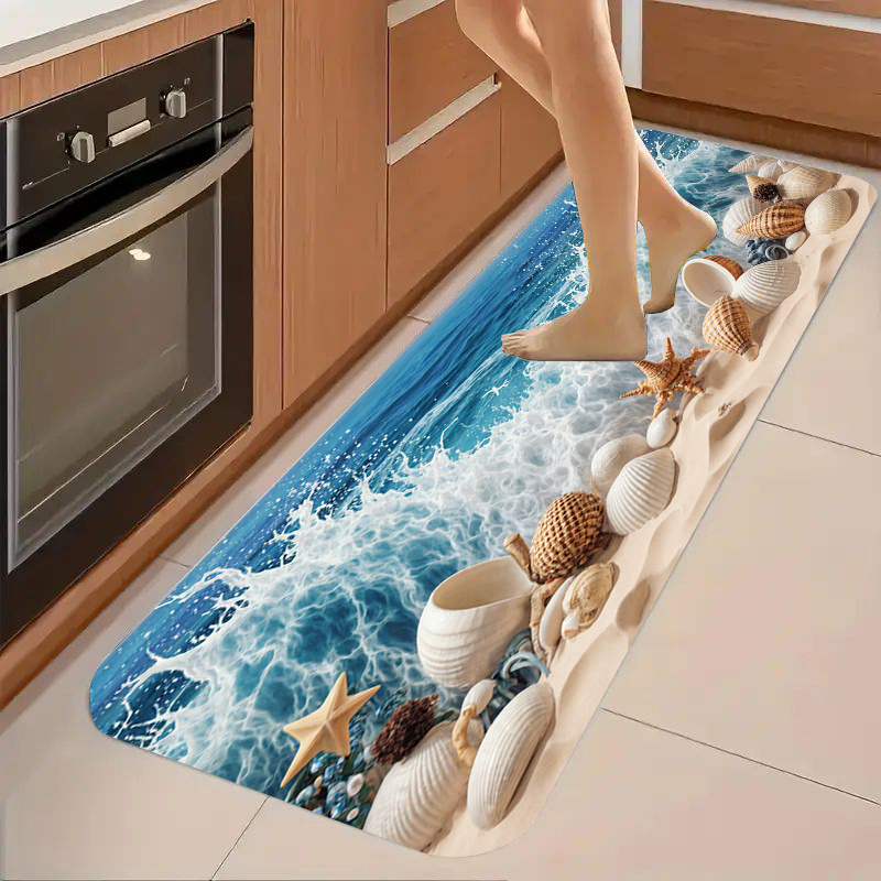 Nautical Seashell Mosaic Long  - Commercial Kitchen Tile Flooring 评论和价格