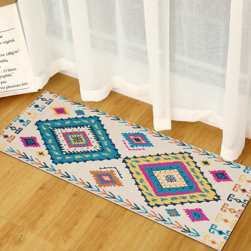 Long Rug Mediterranean Blue-Wh - Commercial Kitchen Tile Flooring 评论和价格