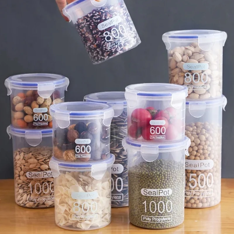 1/4PCS Sealed Jars With Scale  - Commercial Kitchen Refrigerator 评论和价格